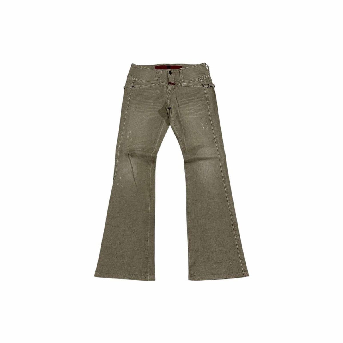 Marithe + Francois Girbaud 🔥Sick Y2K Marithe Francois Girbaud Flared Denim Loop Rivet Size US 29 - 1 Thumbnail