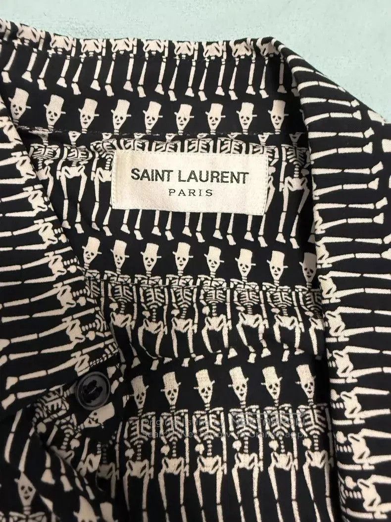 Saint Laurent Paris Saint Laurent SLP Skull Gentleman Shirt 39. Size US XS / EU 42 / 0 - 2 Thumbnail