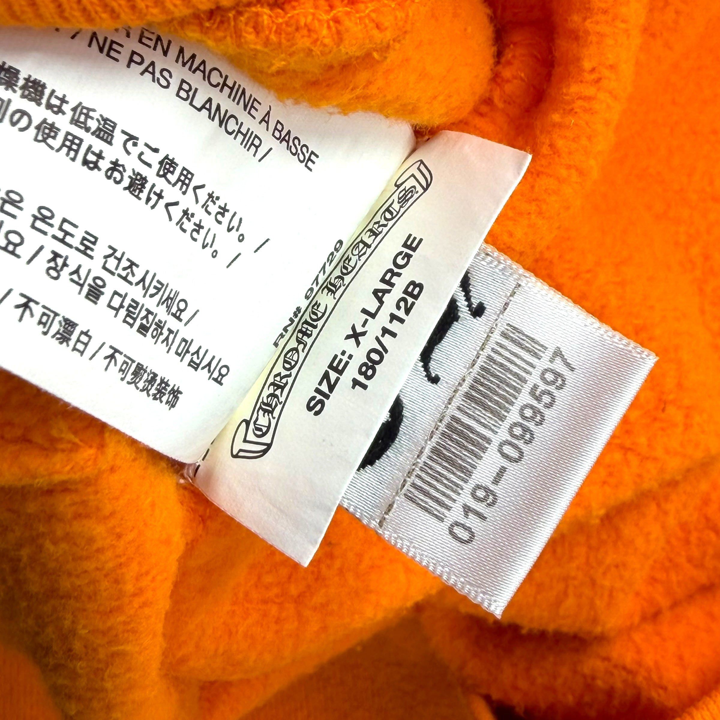 Chrome Hearts Chrome Hearts Off-White Scroll Orange Hoodie XL Size US XL / EU 56 / 4 - 7 Thumbnail