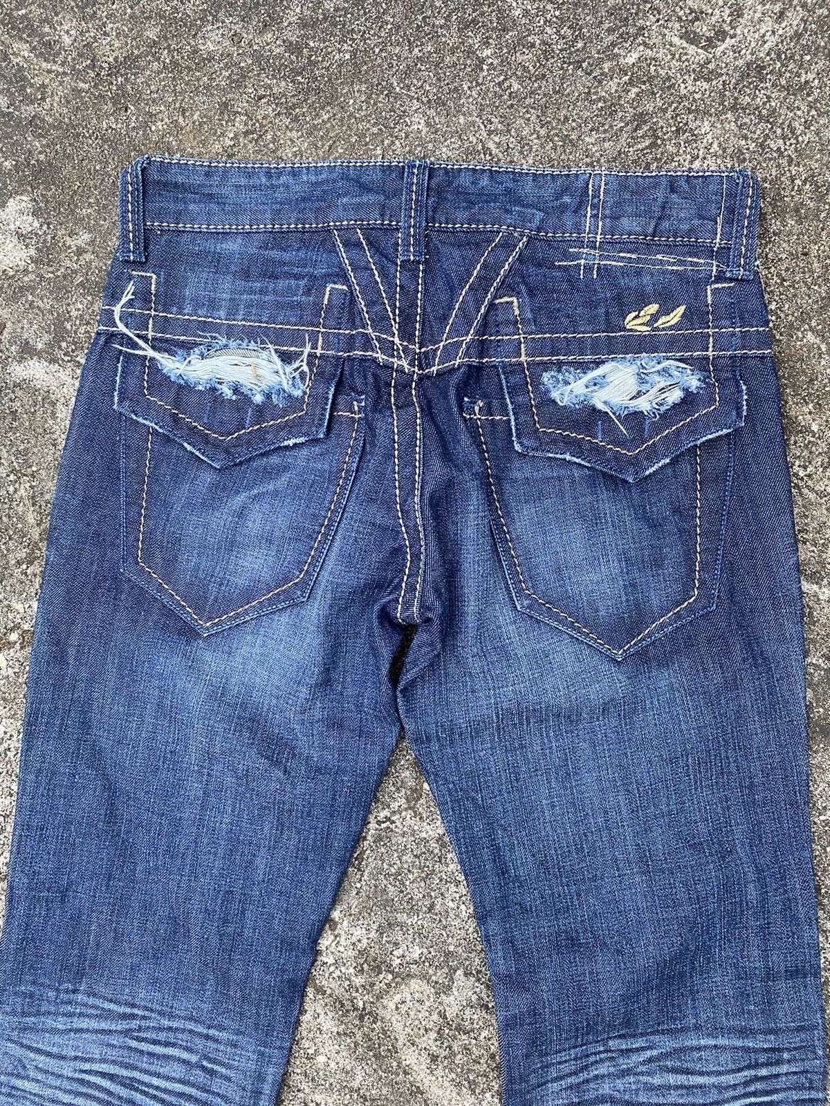 Marithe + Francois Girbaud Mfg Flared Jeans Size 28" / US 6 / IT 42 - 6 Thumbnail