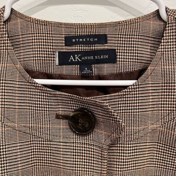 Anne Klein Anne Klein Wool Herringbone Fitted Blazer 8 Size M / US 6-8 / IT 42-44 - 6 Thumbnail