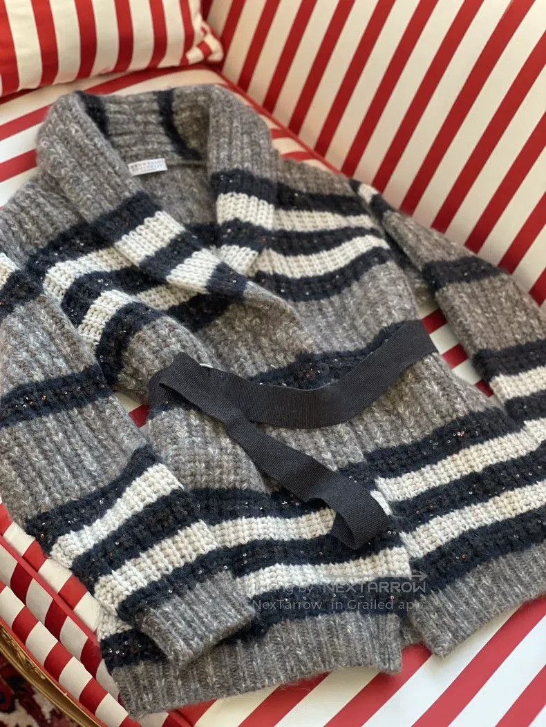Brunello Cucinelli Brunello Cucinelli Cashmere Blended Sequin Sweater Jacket Size XS / US 0-2 / IT 36-38 - 2 Thumbnail