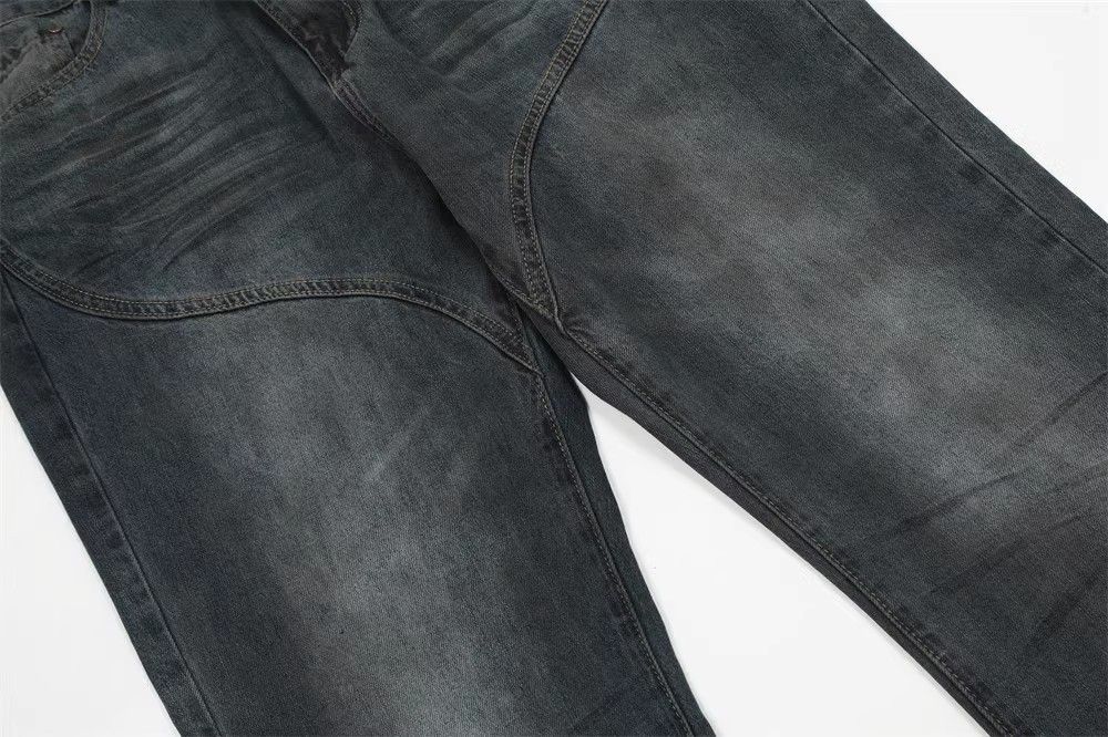 Japanese Brand × Vintage Men's punk loose wide-leg distressed flared jeans Size US 32 / EU 48 - 4 Thumbnail
