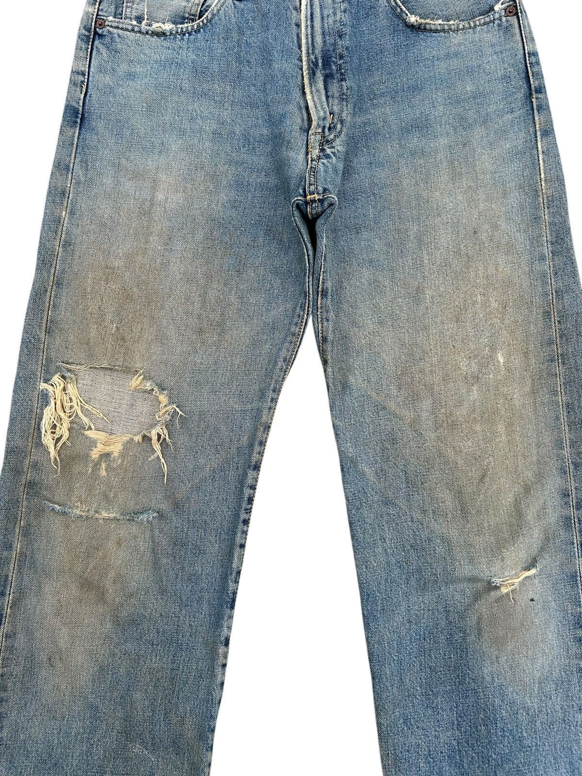 Kapital Thrashed Vintage Edwin 505x Selvedge Dirty Patina Denim Jean Size US 30 / EU 46 - 4 Thumbnail