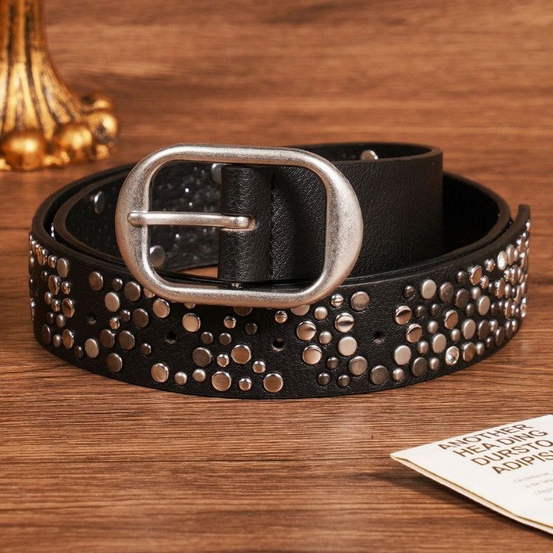 Other Street Heavy Metal Nail Diamond Studded Belt Size ONE SIZE - 4 Thumbnail