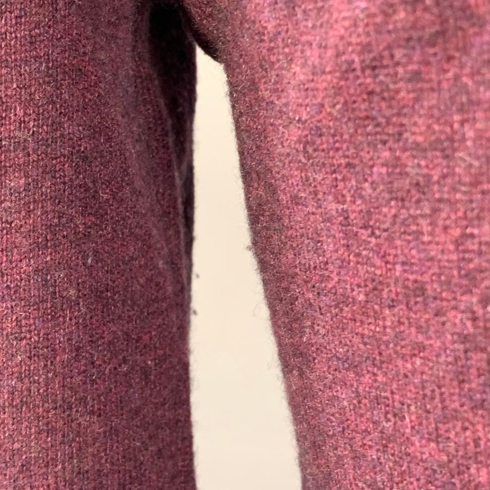 Other FORTE Maroon Melange Cashmere V-Neck Mini Sweater Dress Size XS / US 0-2 / IT 36-38 - 6 Thumbnail