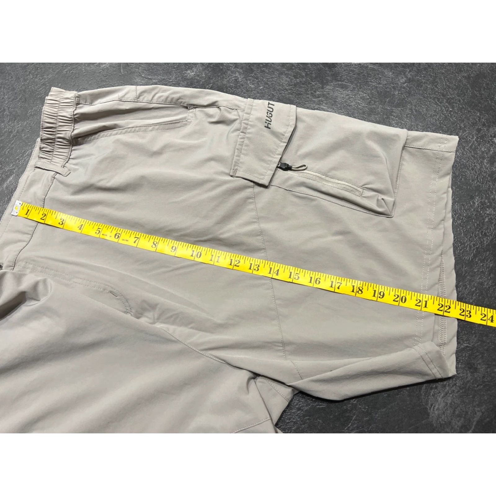 Vintage Hugut Men's Hiking Cargo Shorts Quick Dry Lightweight Gray 3XL Regular Inseam 10" Cargo Pockets Outdoor Travel Mens Size US 39 - 5 Thumbnail