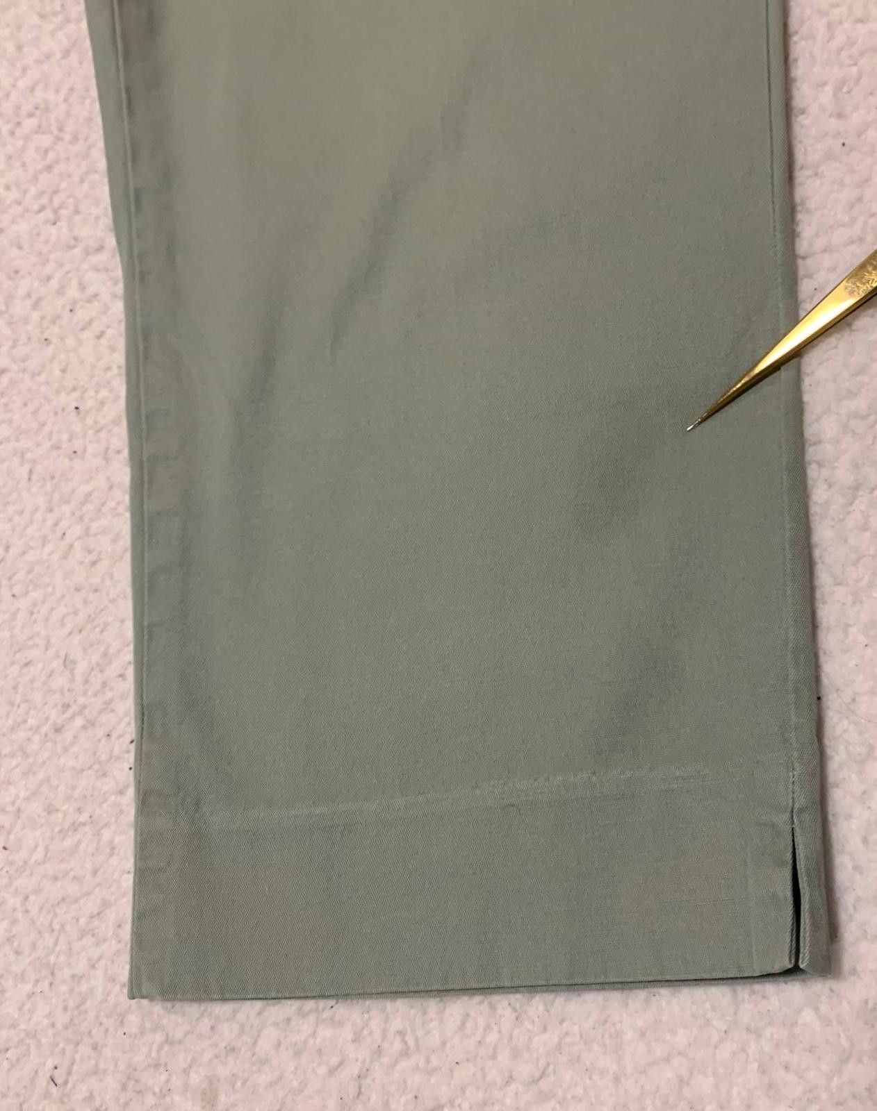 Other Talbots Women's Petites 10P Olive Green Cropped Pants Size 32" / US 10 / IT 46 - 4 Thumbnail