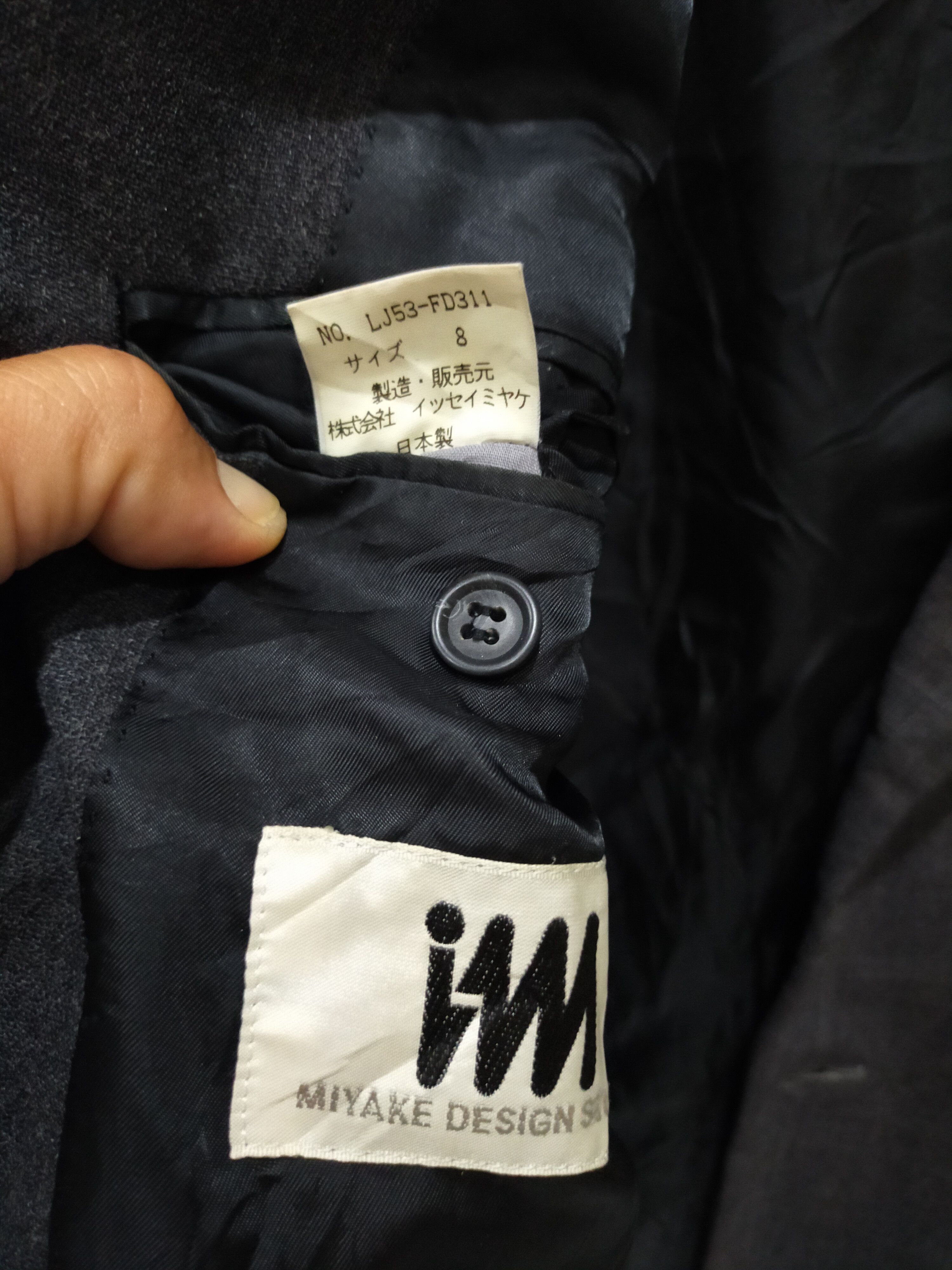 Issey Miyake × Japanese Brand × Vintage 🔥 OFFER ME! ISSEY MIYAKE 90s BLAZER JACKET Size 44L - 4 Thumbnail