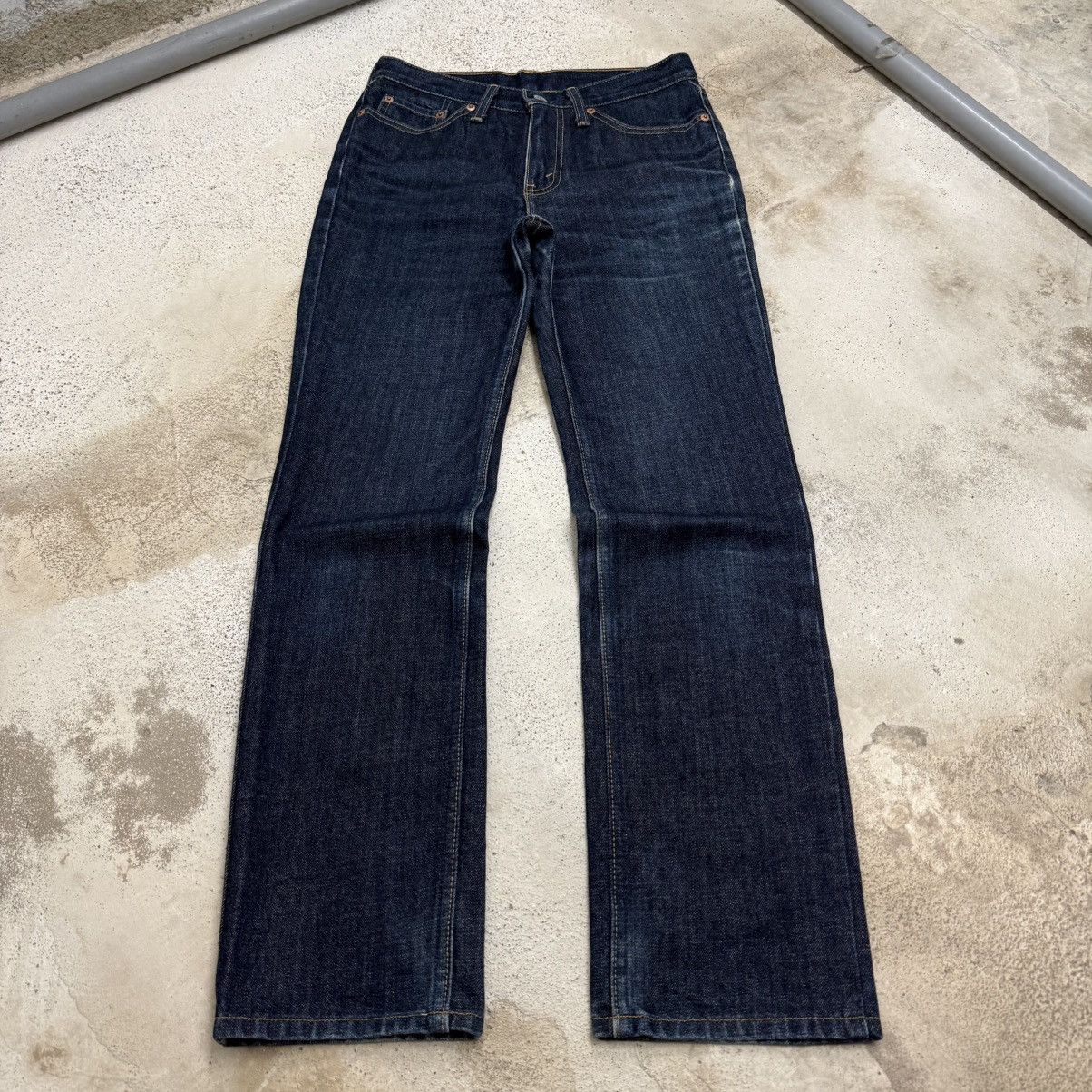 Levi's Vintage Y2K J41 Dark Indigo Denim Levis Women Pants Size 29" - 3 Thumbnail