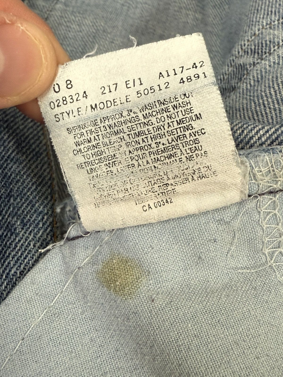 Levi's Vintage Levi’s 512 Denim Jorts Size US 38 / EU 54 - 5 Thumbnail