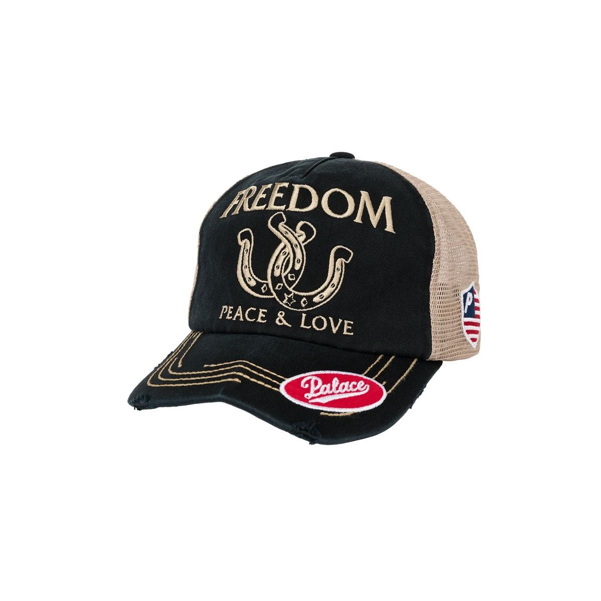 PALACE x NEIGHBORHOOD Mesh Trucker デニム Palace Palace x neighborhood mesh trucker hat denim black