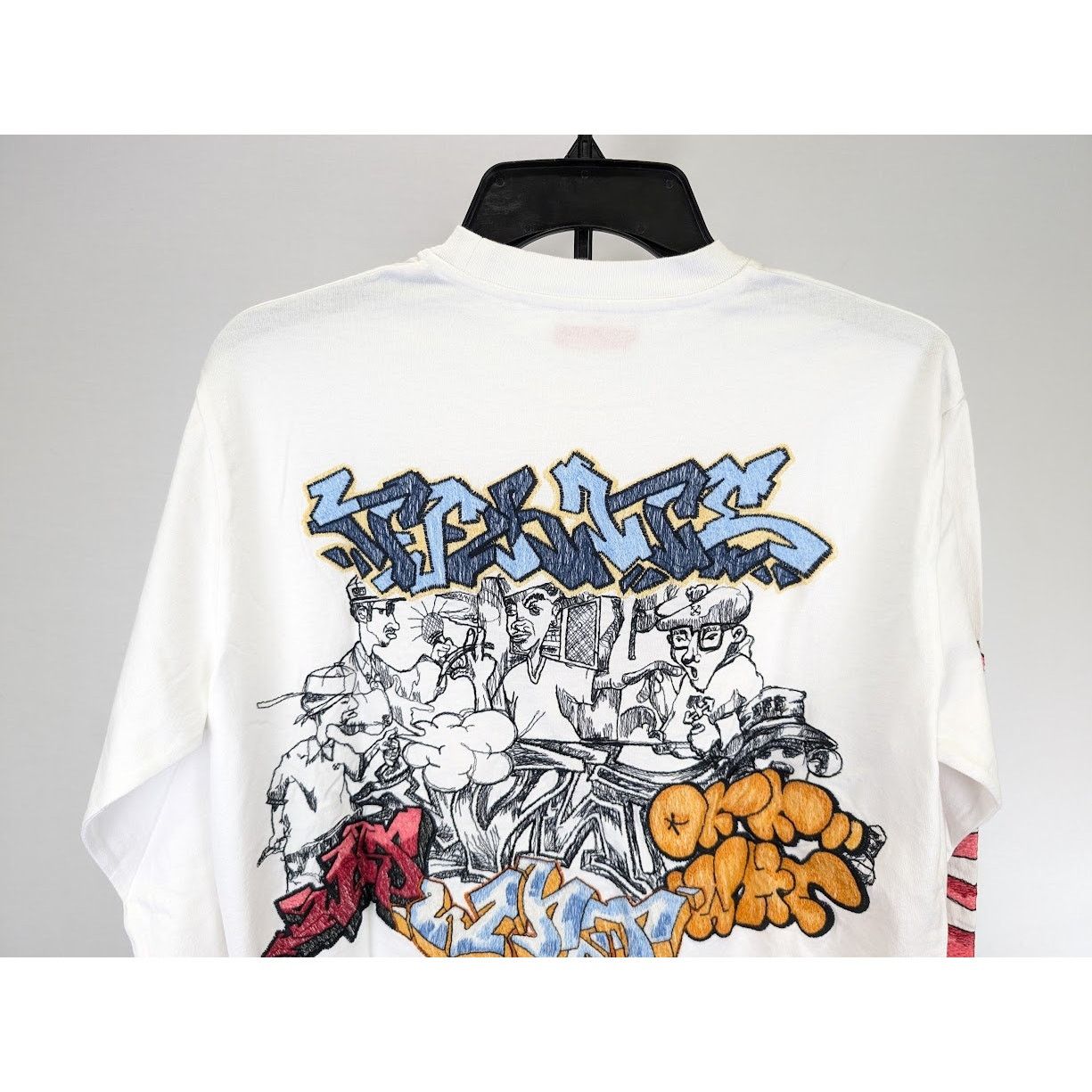 Off-White o1rshd1 Graff Pup Skate Long Sleeve T-Shirt in White Size US M / EU 48-50 / 2 - 16 Thumbnail