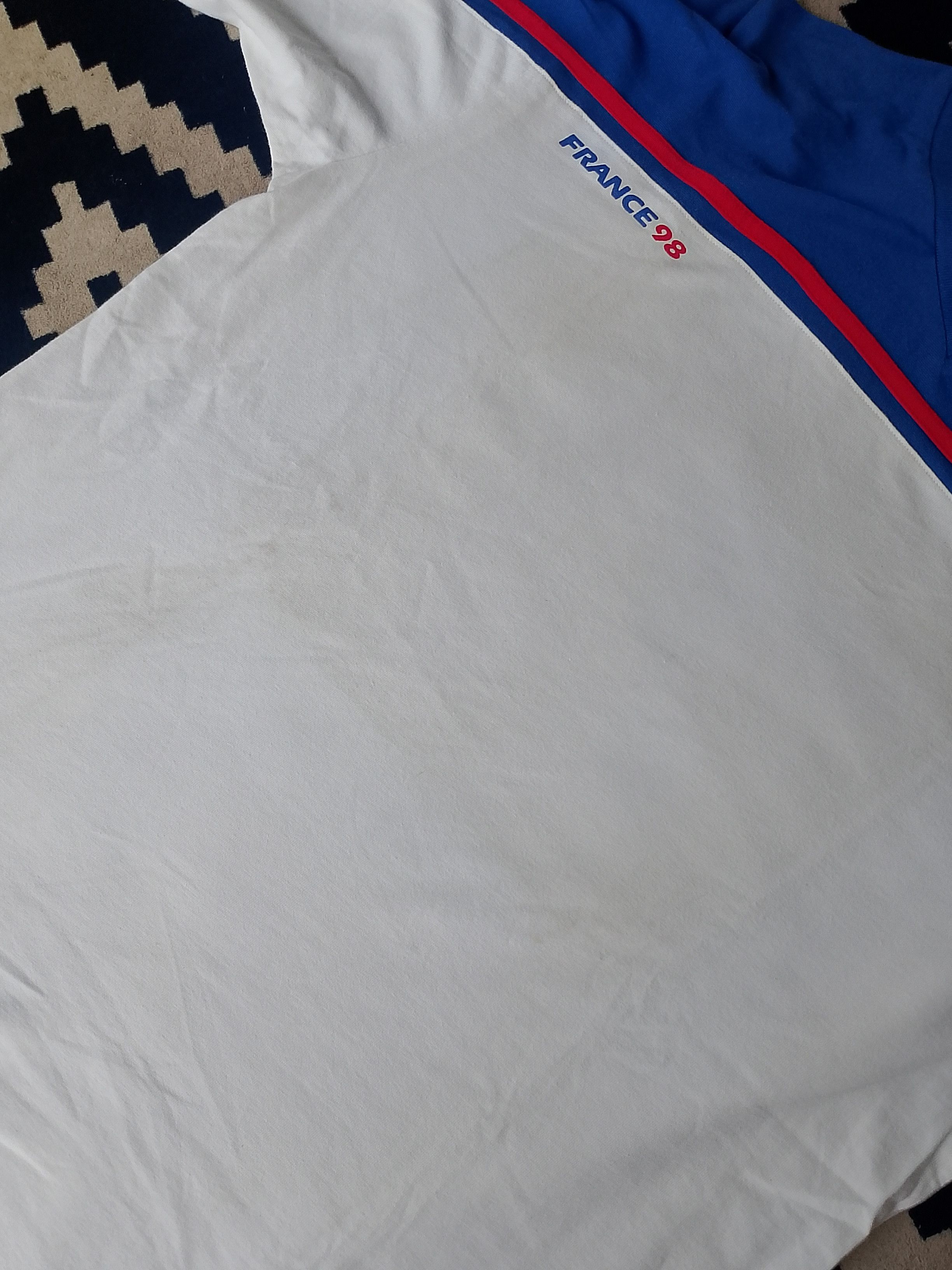 Other Rare 1998 FIFA World Cup France Merchandise Tricolore Tshirt Size US L / EU 52-54 / 3 - 12 Thumbnail