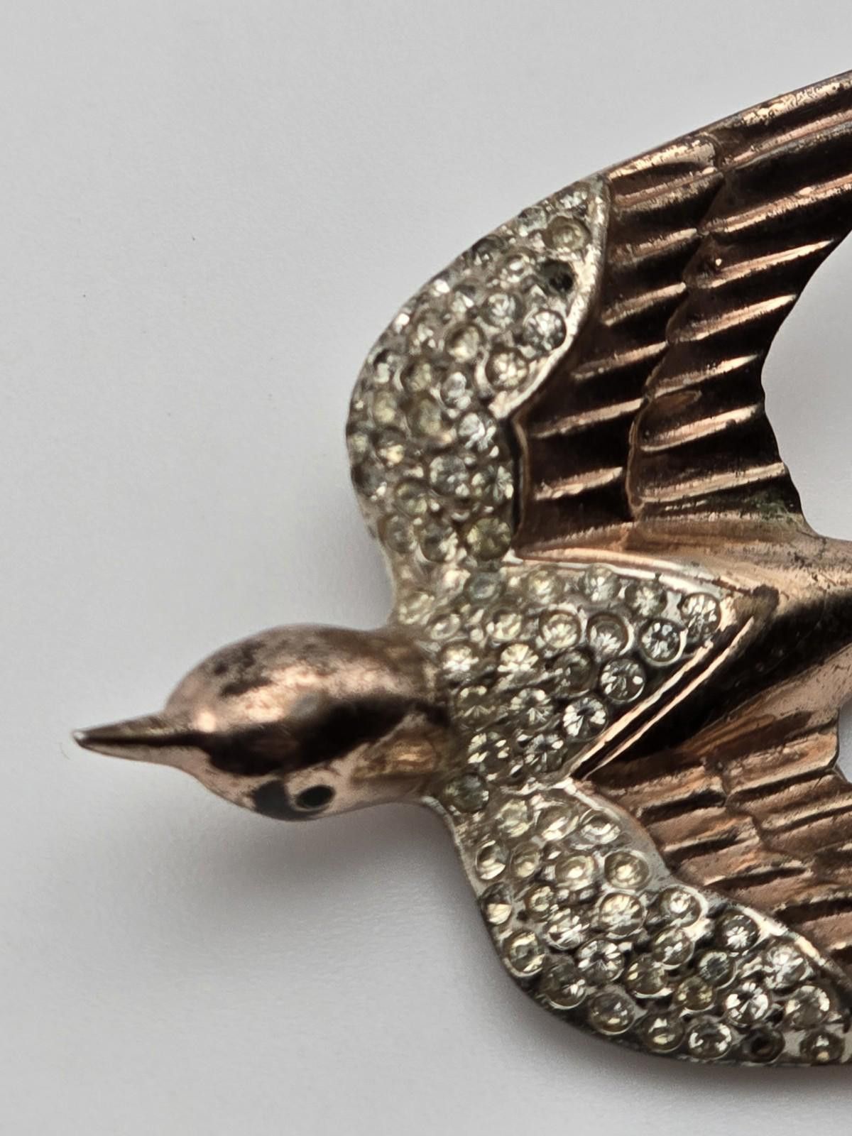 Other Vintage CoroCraft Pegasus Flying Swallow Fur/Dress Clip Size ONE SIZE - 4 Thumbnail