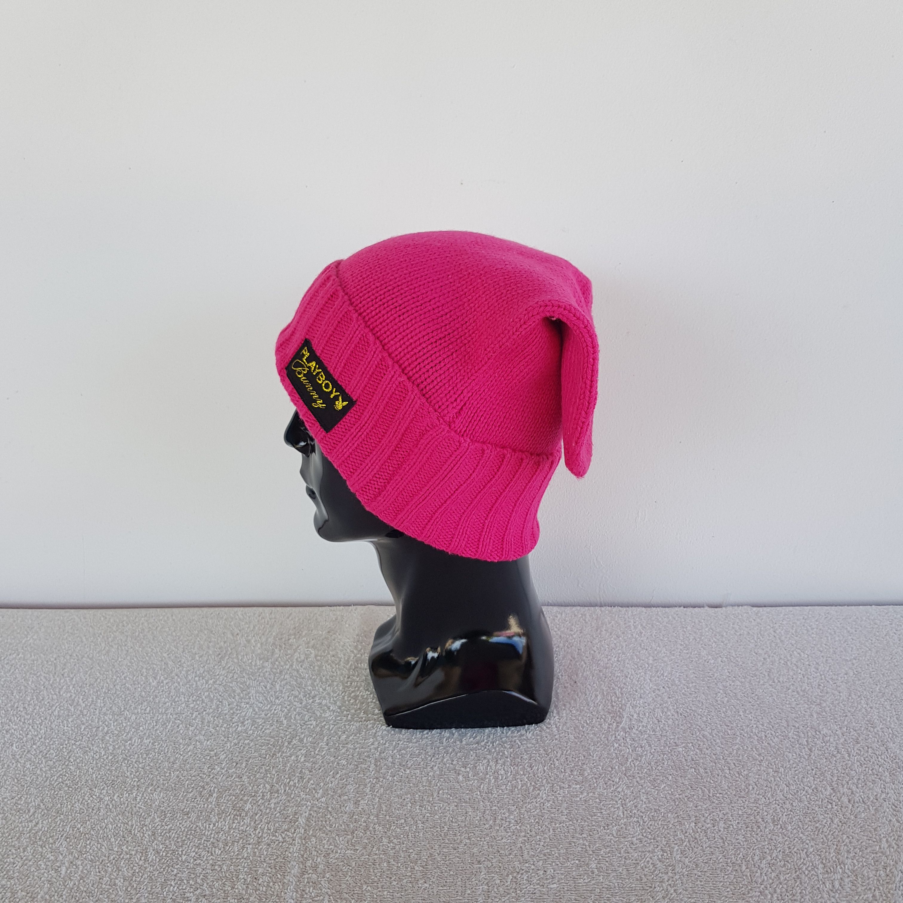 Japanese Brand × Other × Playboy Vintage Playboy Horn Beanie Cable Knit Snow Caps Ski Hats Size ONE SIZE - 5 Thumbnail