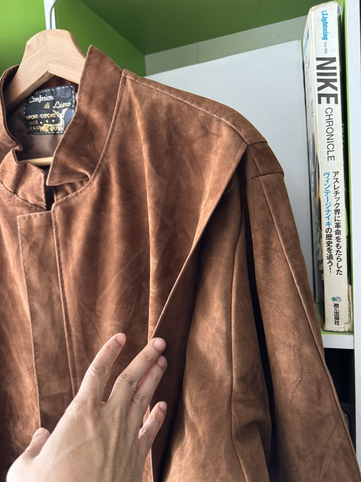 If Six Was Nine Vintage 70/80s Confezioni di lusso suede jacket Size US L / EU 52-54 / 3 - 4 Thumbnail
