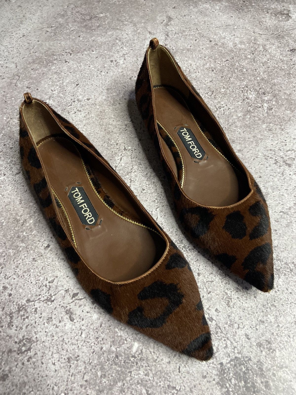 Gucci × Tom Ford × Vintage Vintage Tom Ford Leopard Shoes Size 38 Size US 8 / IT 38 - 1 Thumbnail
