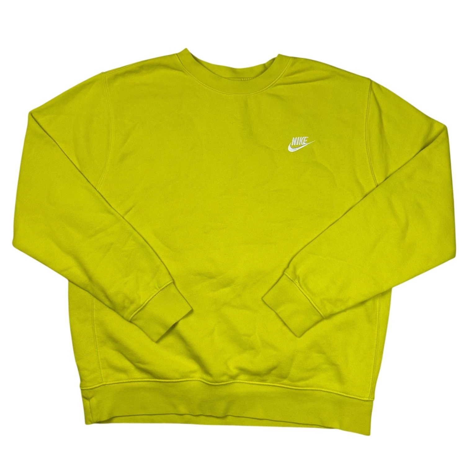 Nike Neon Green Nike Sportswear Club Fleece Crewneck Men's Large Size US L / EU 52-54 / 3 - 1 Thumbnail