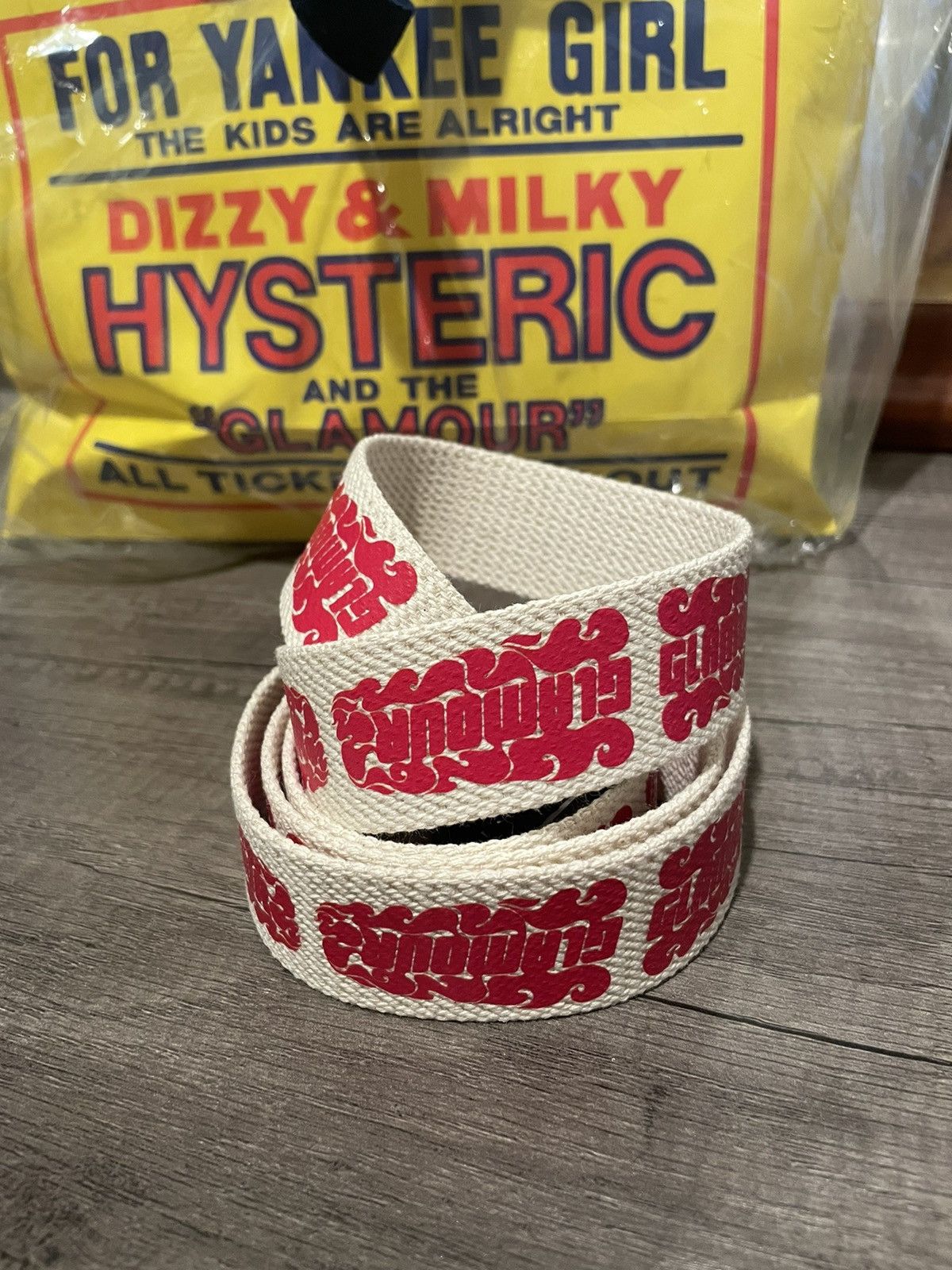 Hysteric Glamour Hysteric Glamour SS ‘25 Belt H Buckle White Red Size ONE SIZE - 1 Thumbnail