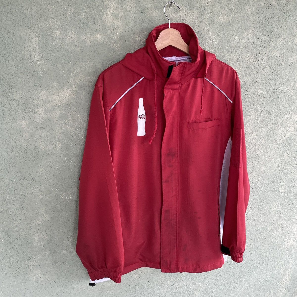 Coca Cola Vintage Coca-Cola Spell Logo Zipper Ups Hooded Jacket Size US L / EU 52-54 / 3 - 3 Thumbnail