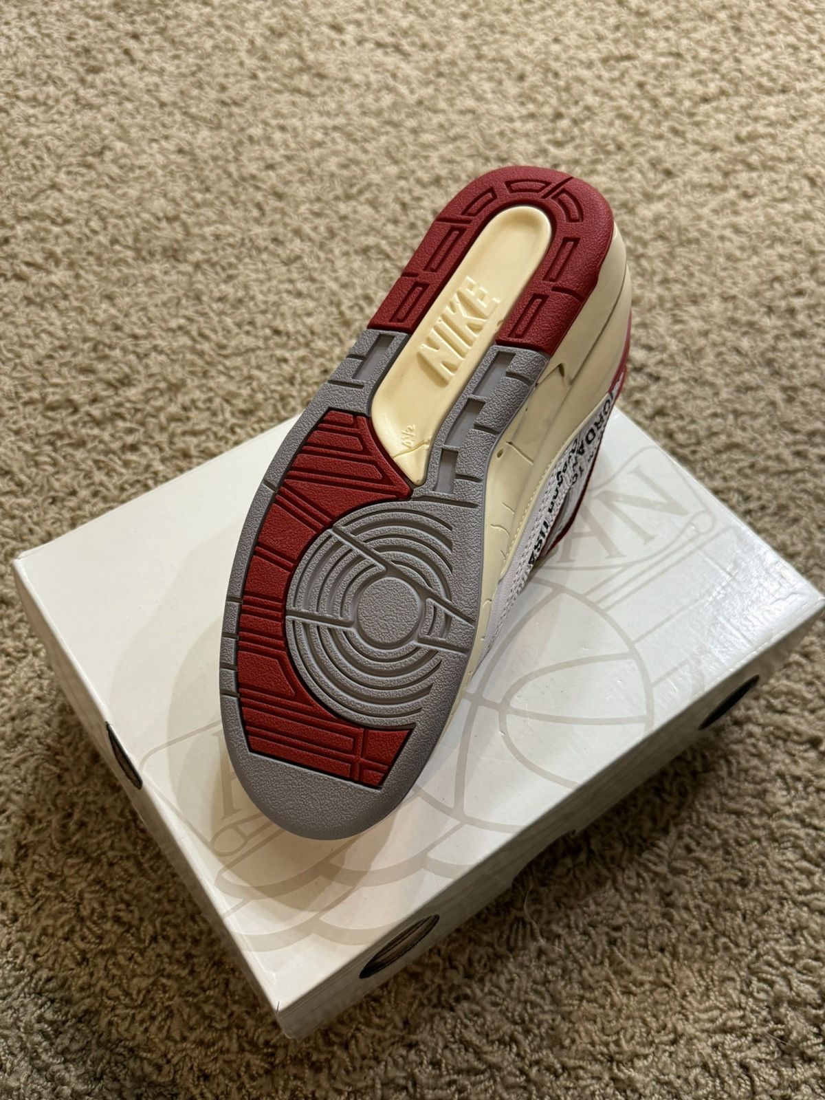 Nike × Off-White × Virgil Abloh Off White Jordan 2 Size US 5 / EU 37 - 17 Thumbnail