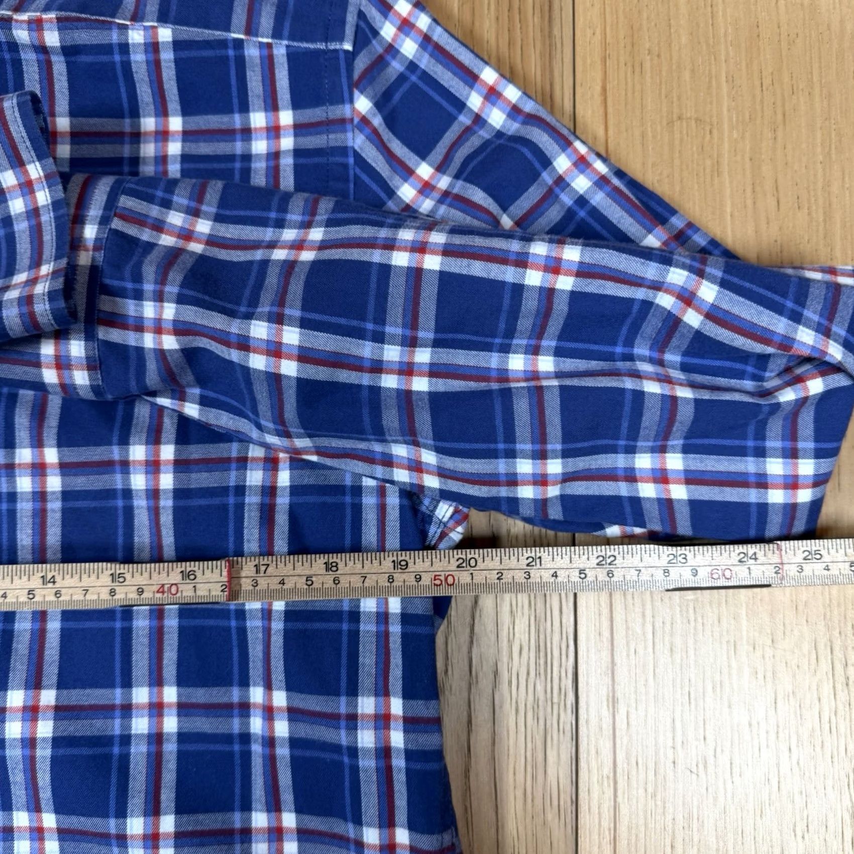 UNTUCKit UNTUCKit Shirt Mens Medium Slim Fit Button-Up Cotton Blue Plaid Long Sleeve Mens M Blue Plaid Slim Fit Button-Up Shirt Size US M / EU 48-50 / 2 - 6 Thumbnail