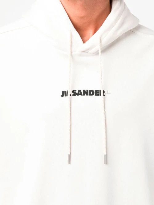 Jil Sander o1mt1gz0824 Logo Sweatshirt Hoodie in Natural Size M / US 6-8 / IT 42-44 - 5 Thumbnail