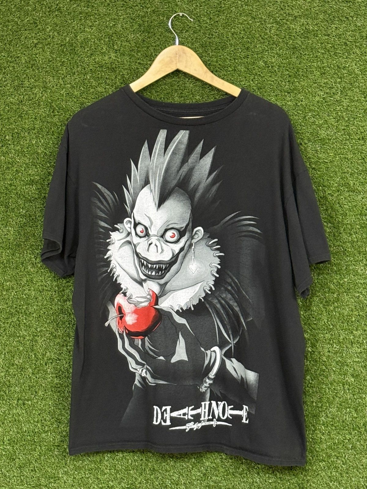 Vintage Death Note Ryuk Demon Portrait Logo Tee Black Anime XL Size US XL / EU 56 / 4 - 1 Thumbnail