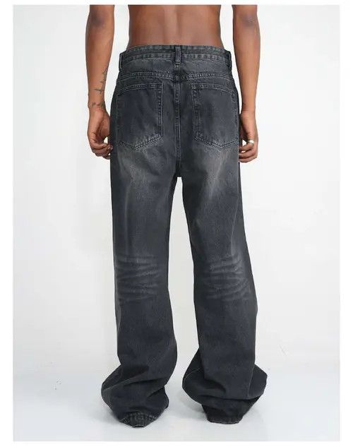 VIBE flared bootcut yuppie faded baggy jeans Size US 30 / EU 46 - 6 Thumbnail