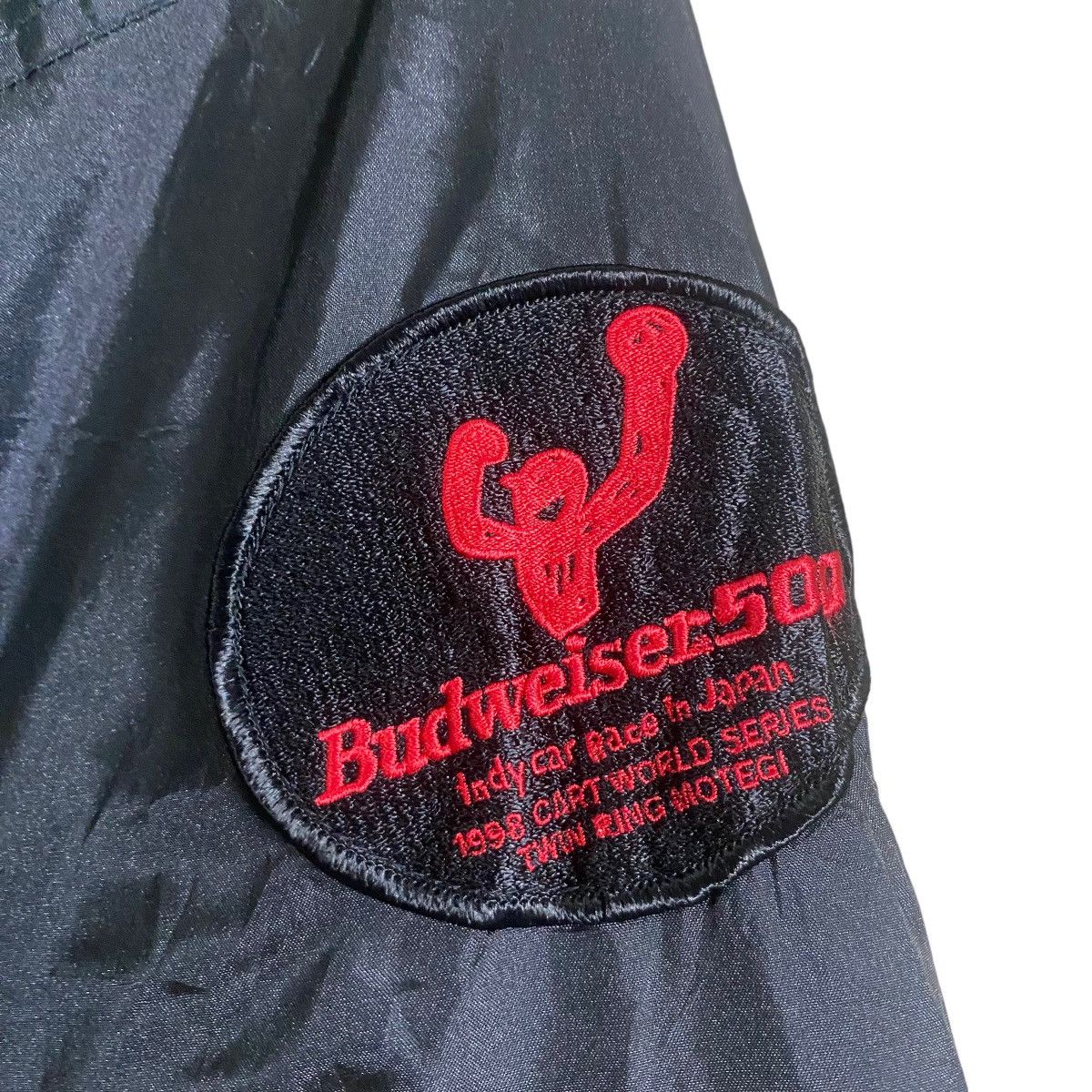 Vintage Vintage 1998 Budweiser Racing Bomber Jacket Size US XL / EU 56 / 4 - 9 Thumbnail