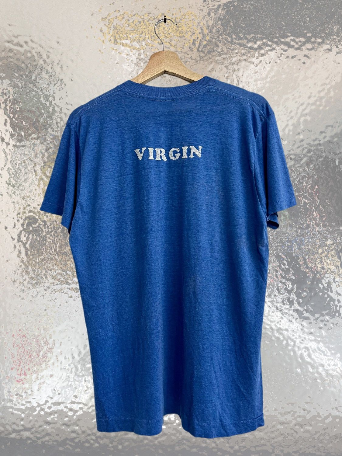 Band Tees × Vintage VINTAGE 80s THRASHED VIRGIN TEE Size US L / EU 52-54 / 3 - 1 Thumbnail