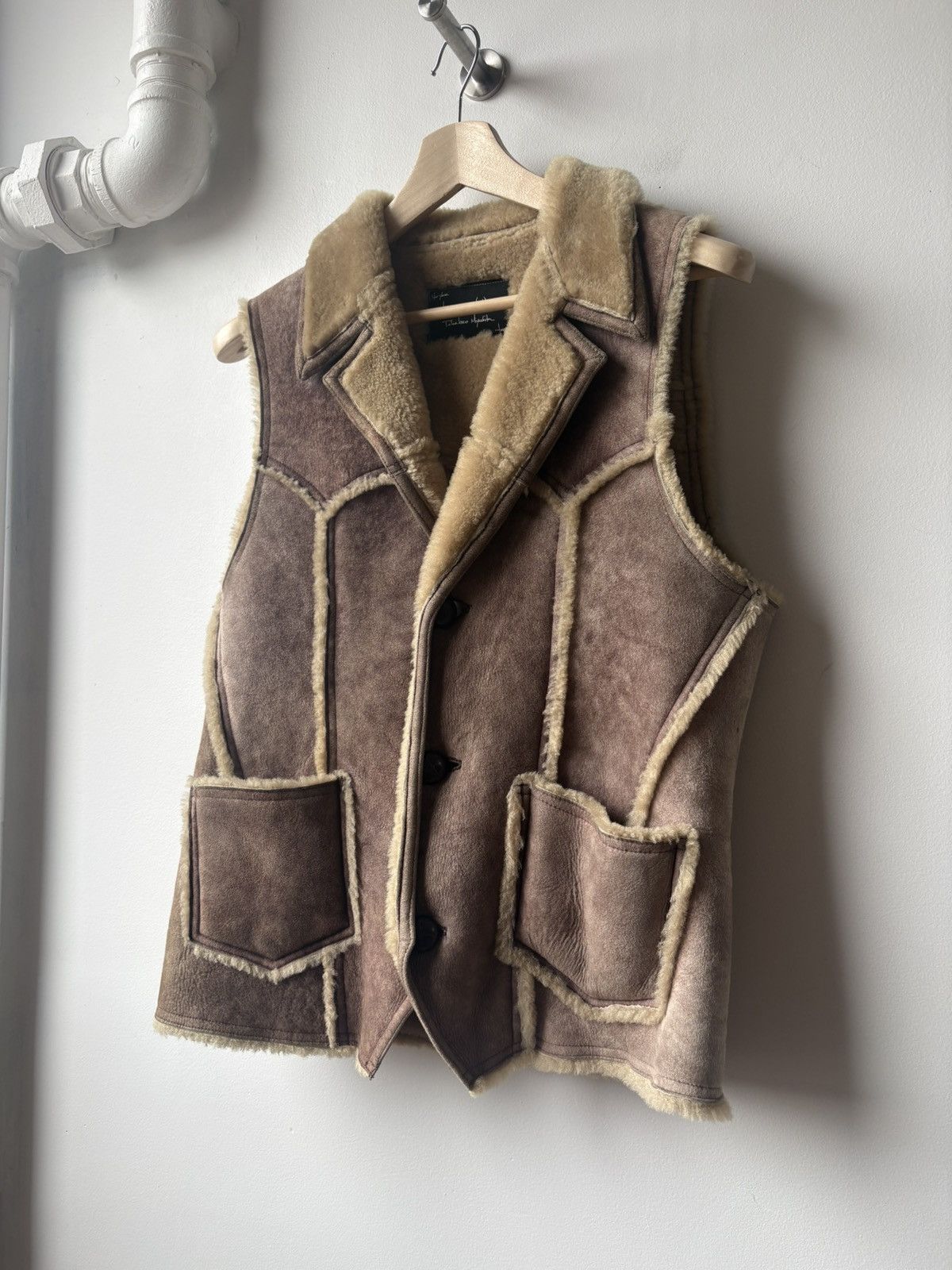 Number (N)ine Number Nine AW07 "LGM" Sheepskin Shearling Vest Size US M / EU 48-50 / 2 - 3 Thumbnail