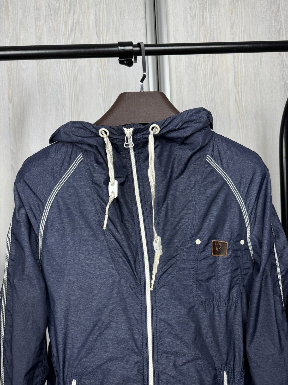 Diesel Diesel vintage y2k blue lightweight avant garde jacket Size US S / EU 44-46 / 1 - 3 Thumbnail