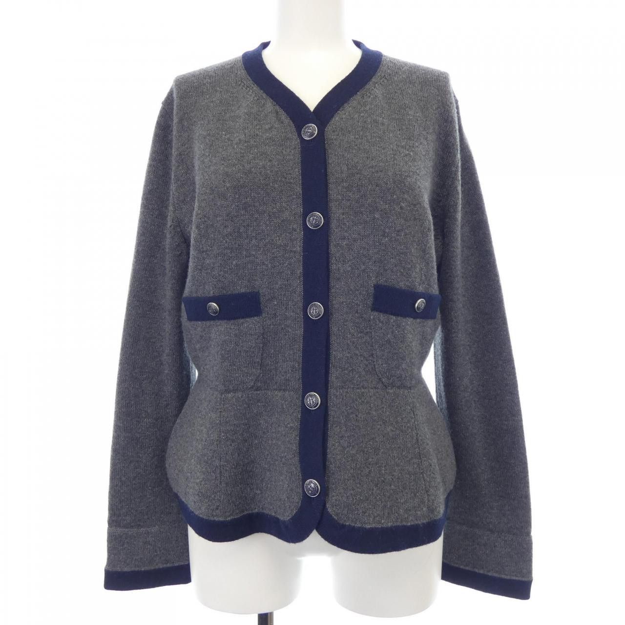 Chanel Chanel Chanel Cashmere Cardigan Textile Tops P59182K07741 DUTY FREE for USA Size ONE SIZE - 1 Thumbnail