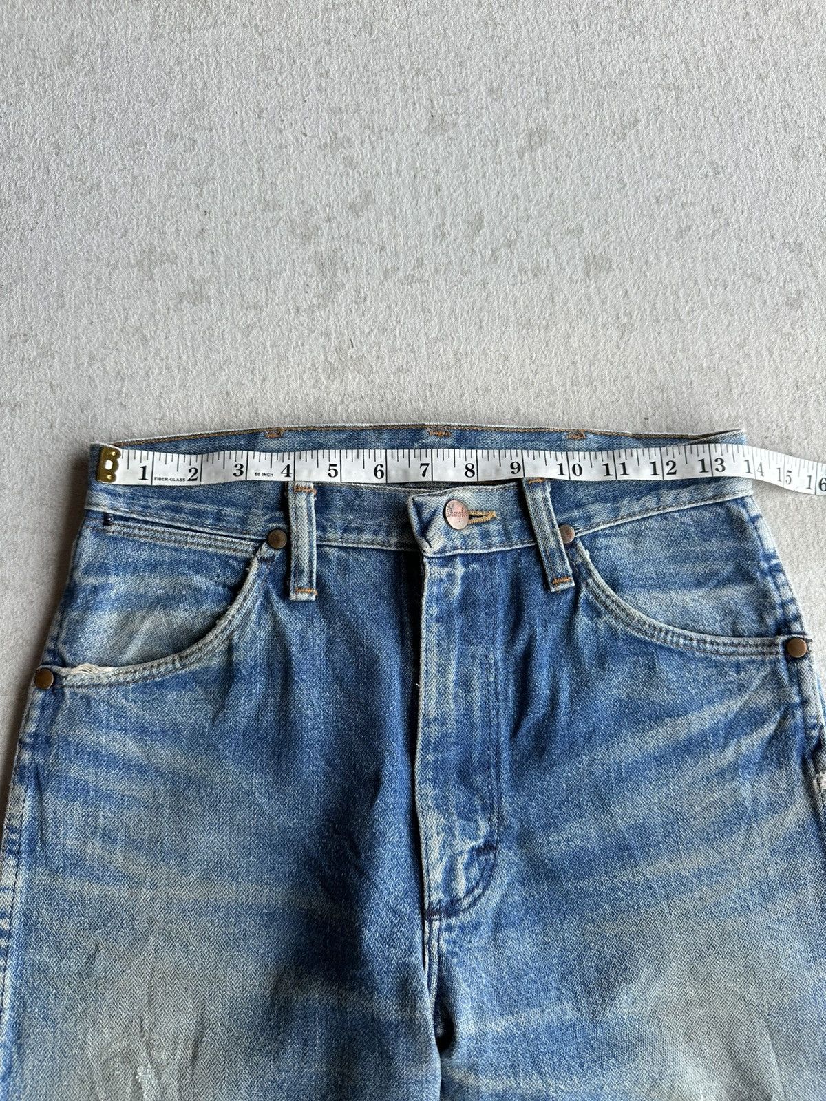 TAION Vintage WRANGLER Jeans Mudwash Talon Distressed Denim Pants Size US 28 / EU 44 - 9 Thumbnail