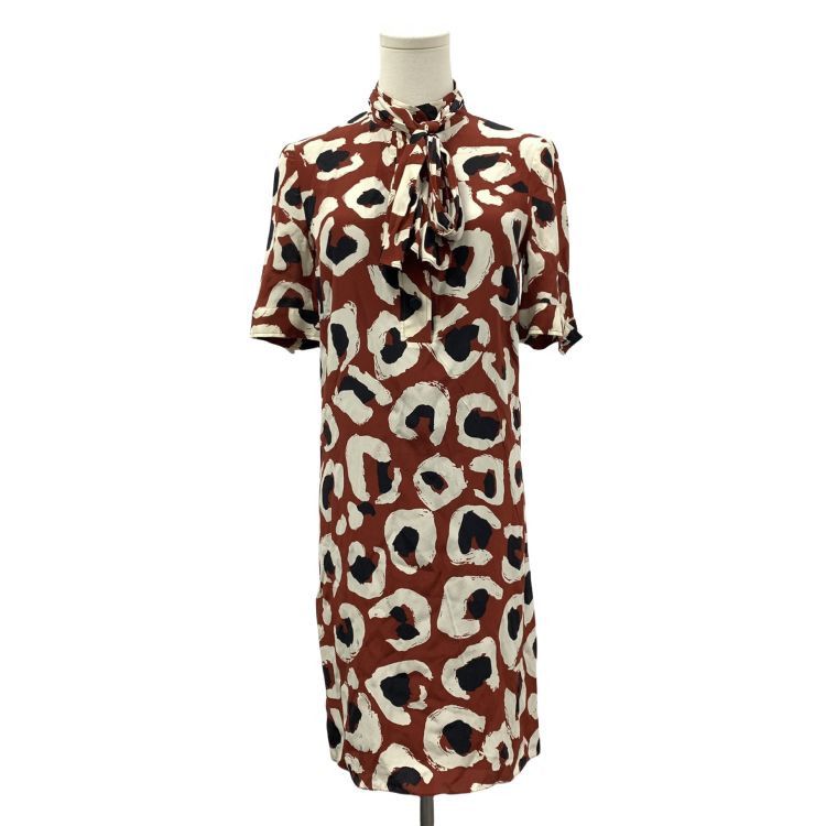 Gucci Gucci Silk Patterned Mini Dress Size 40 Size S / US 4 / IT 40 - 1 Thumbnail