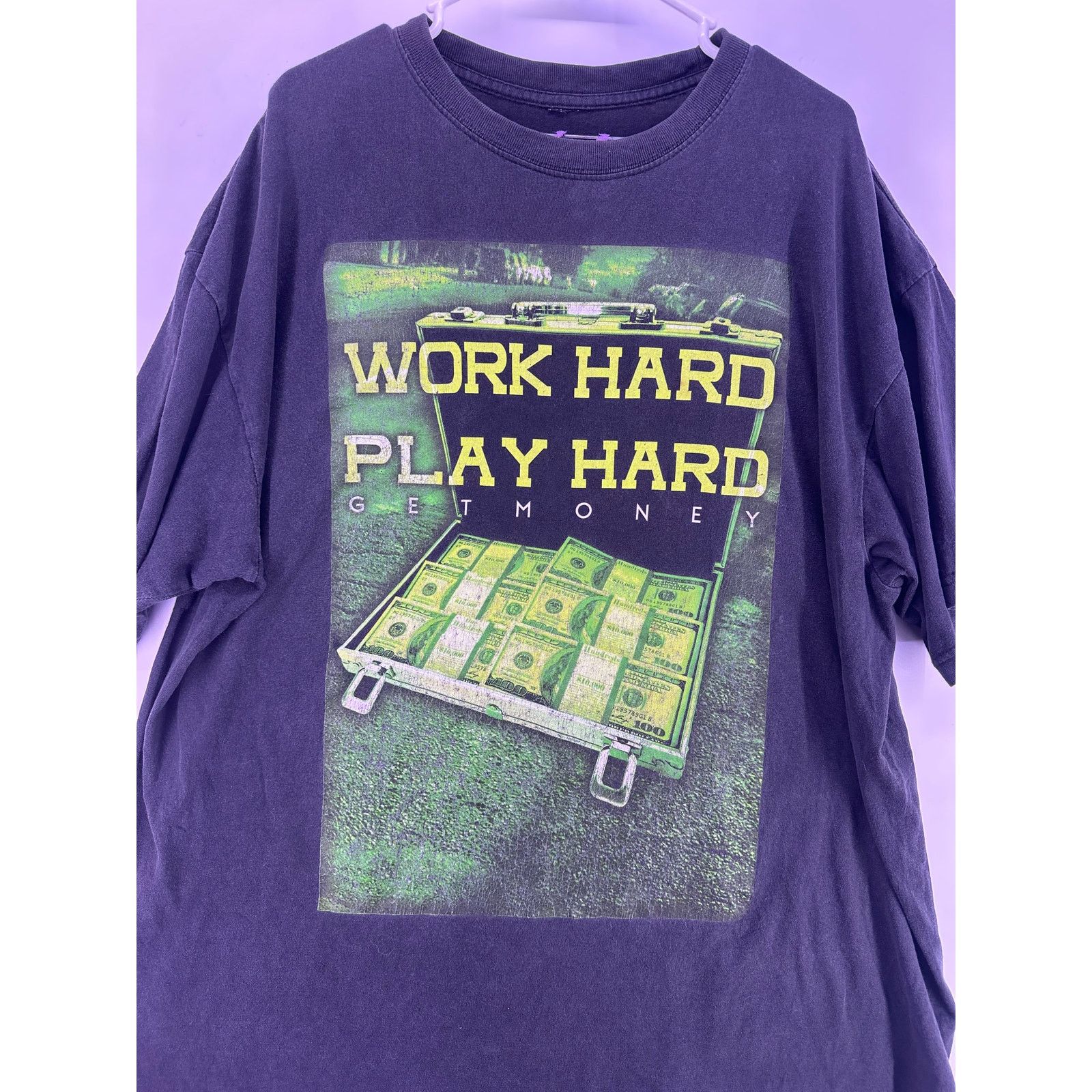 Other Work Hard Play Hard Get Money Shirt Sz 5XL Fits Like 3XL Size US XXL / EU 58 / 5 - 3 Thumbnail