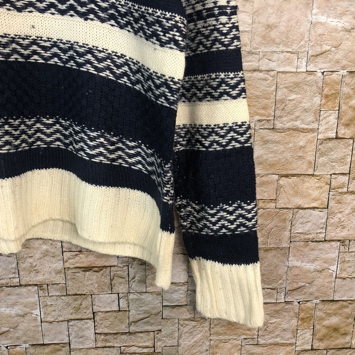 Homespun Knitwear 3 Can 4 Ono Dark Blue stripe Knitwear #A895 Size S / US 4 / IT 40 - 8 Thumbnail