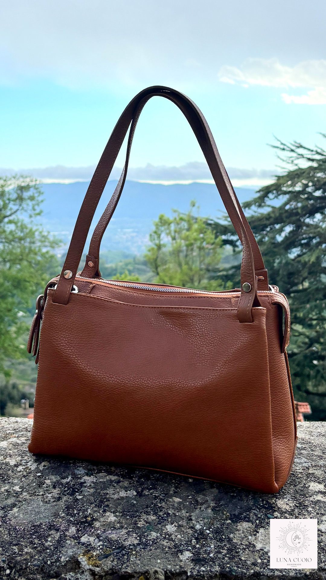 Vera Pelle Handmade Leather Brown Bag Size ONE SIZE - 3 Thumbnail