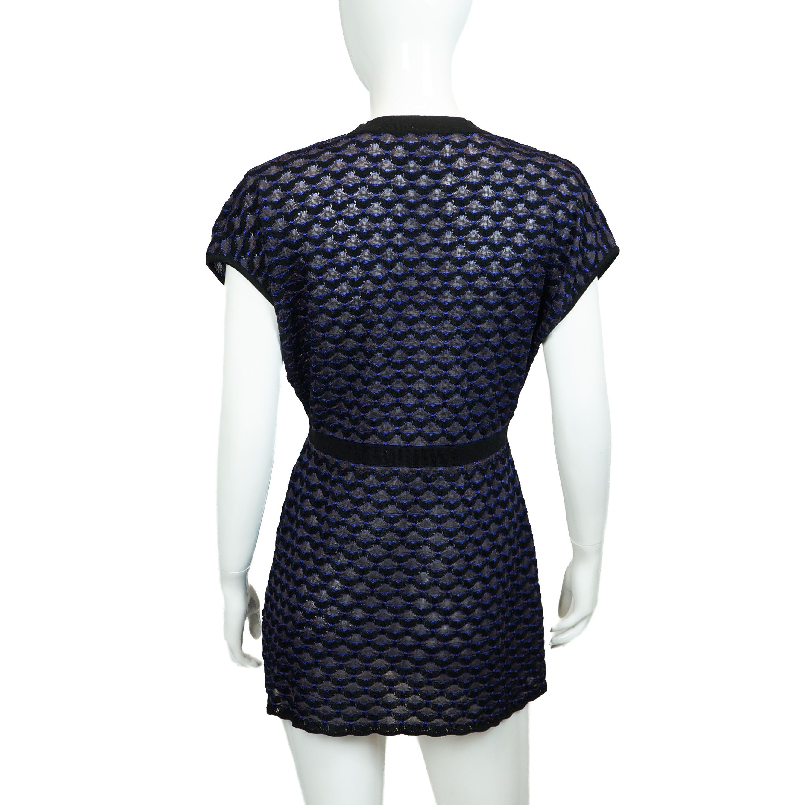Missoni MISSONI Blue Dress Vintage 90s 00s Size S / US 4 / IT 40 - 2 Thumbnail
