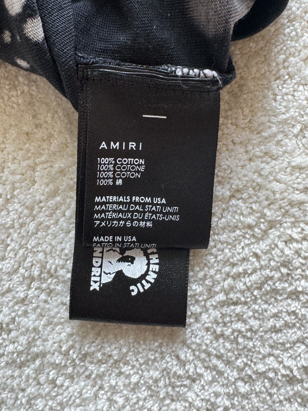 Amiri 💠Amiri💠 JIMMY HENDRIX TSHIRT (M) Size US M / EU 48-50 / 2 - 4 Thumbnail