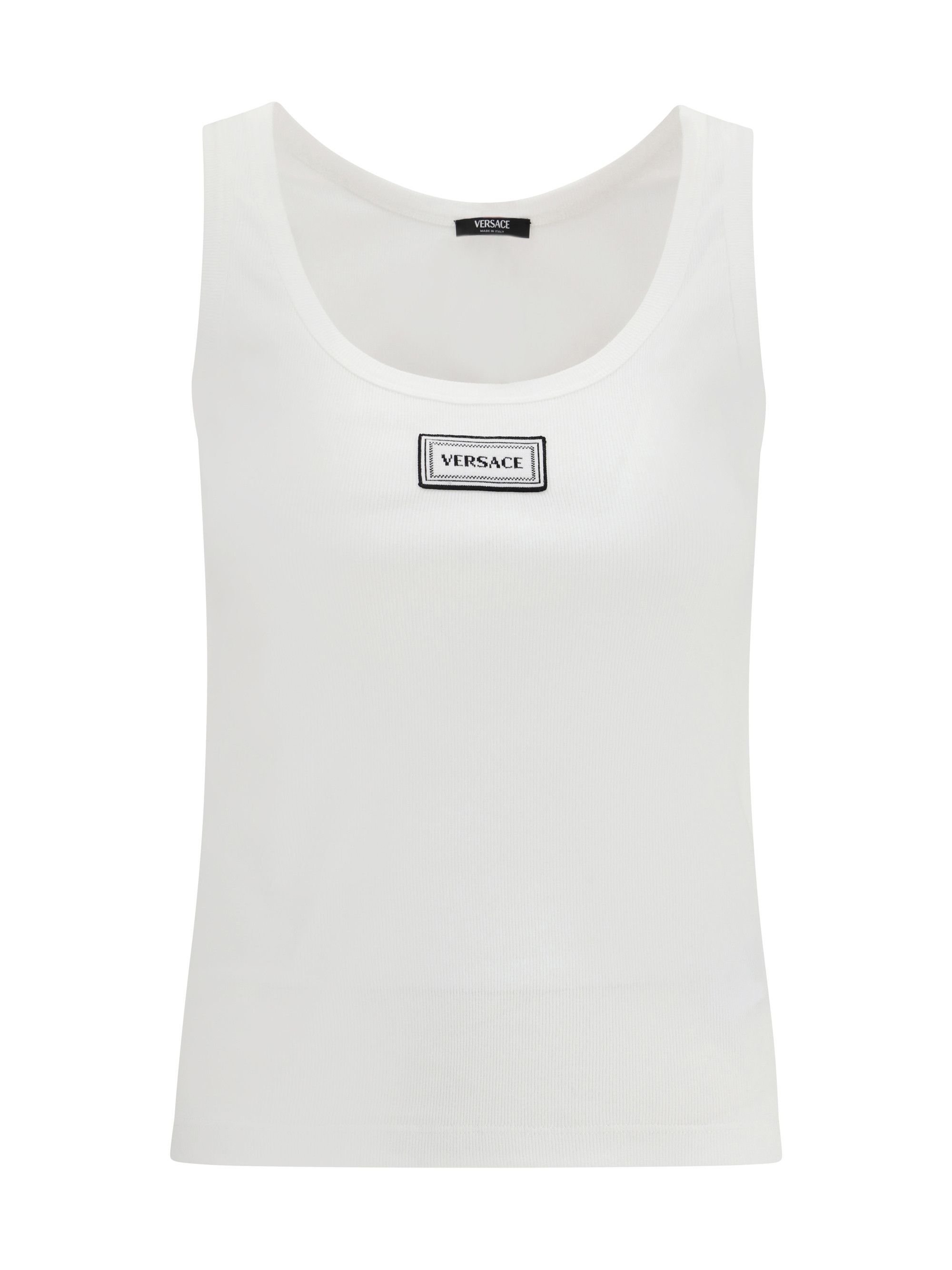 Versace Tank Top in cotton rib stretch Size M / US 6-8 / IT 42-44 - 1 Thumbnail