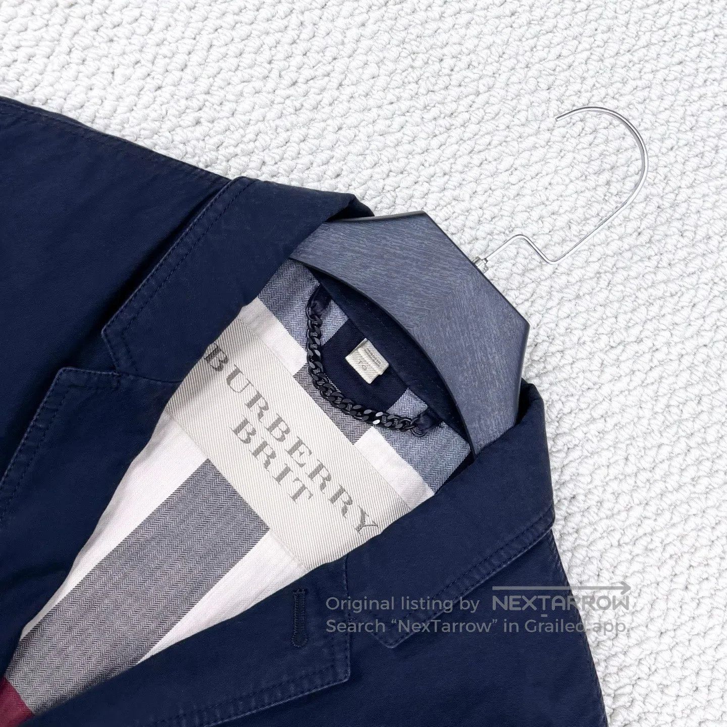 Burberry Burberry Single-breasted buttoned blazer jacket with all-o Size US XL / EU 56 / 4 - 4 Thumbnail