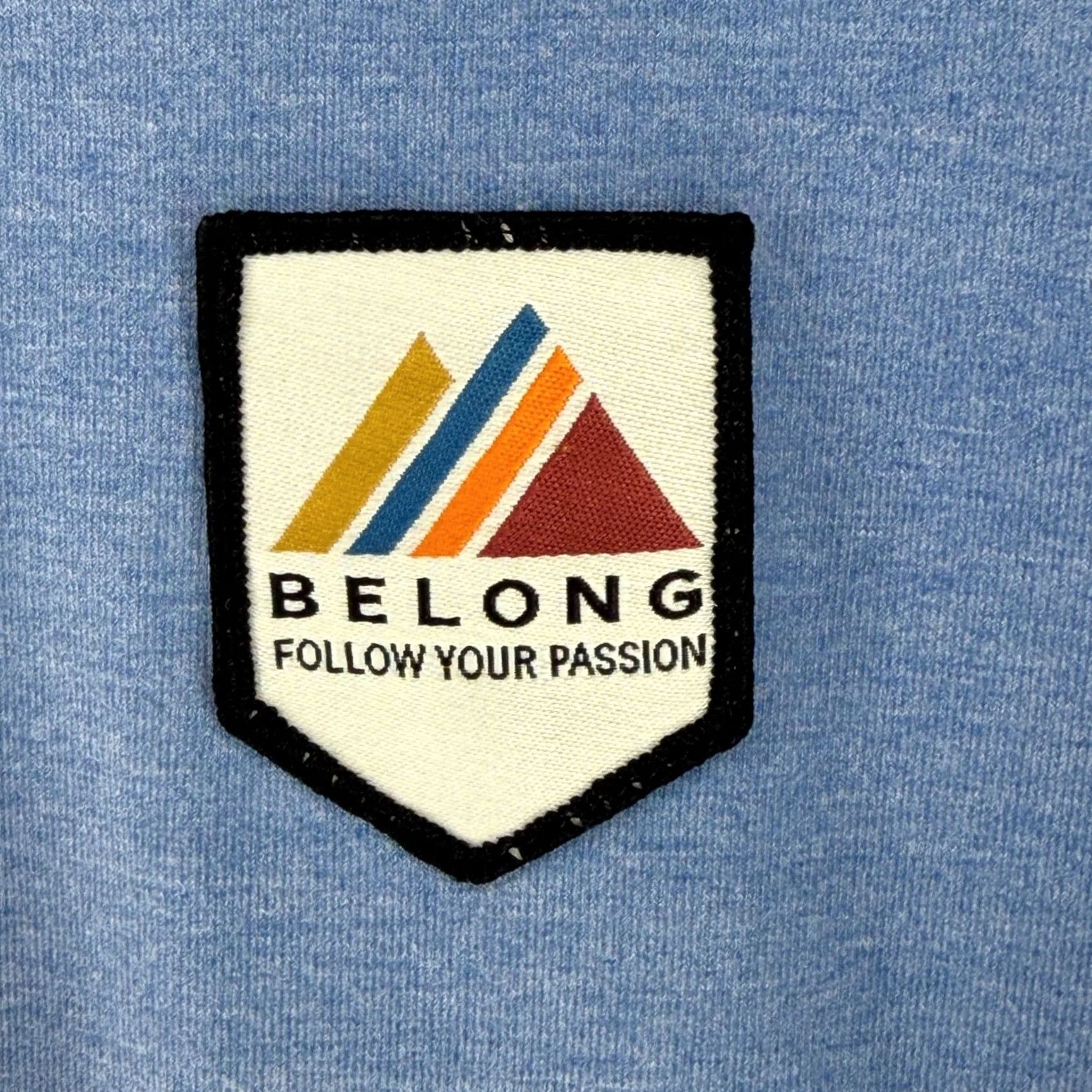 Vintage Belong Designs Full Zip Hoodie Men 2XL Blue Recycled Polyester Bamboo Blend Size US XXL / EU 58 / 5 - 5 Thumbnail