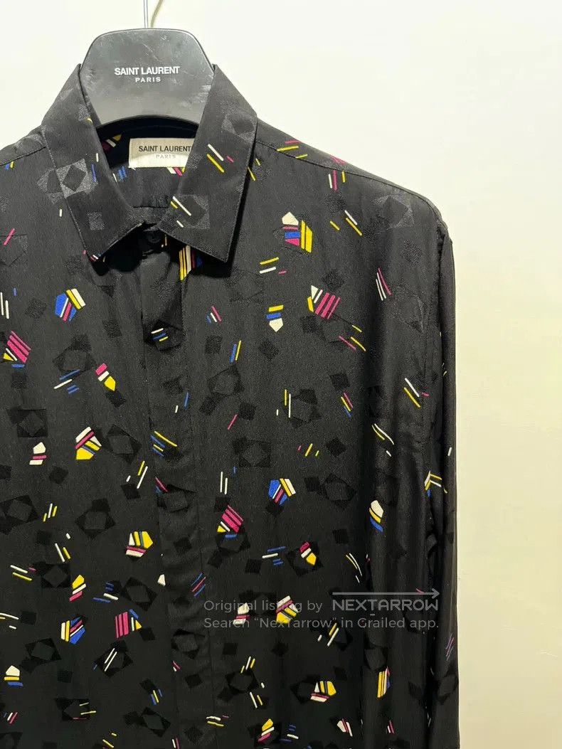 Other Saint Laurent Silk Geometric Print Shirt. Size US L / EU 52-54 / 3 - 3 Thumbnail