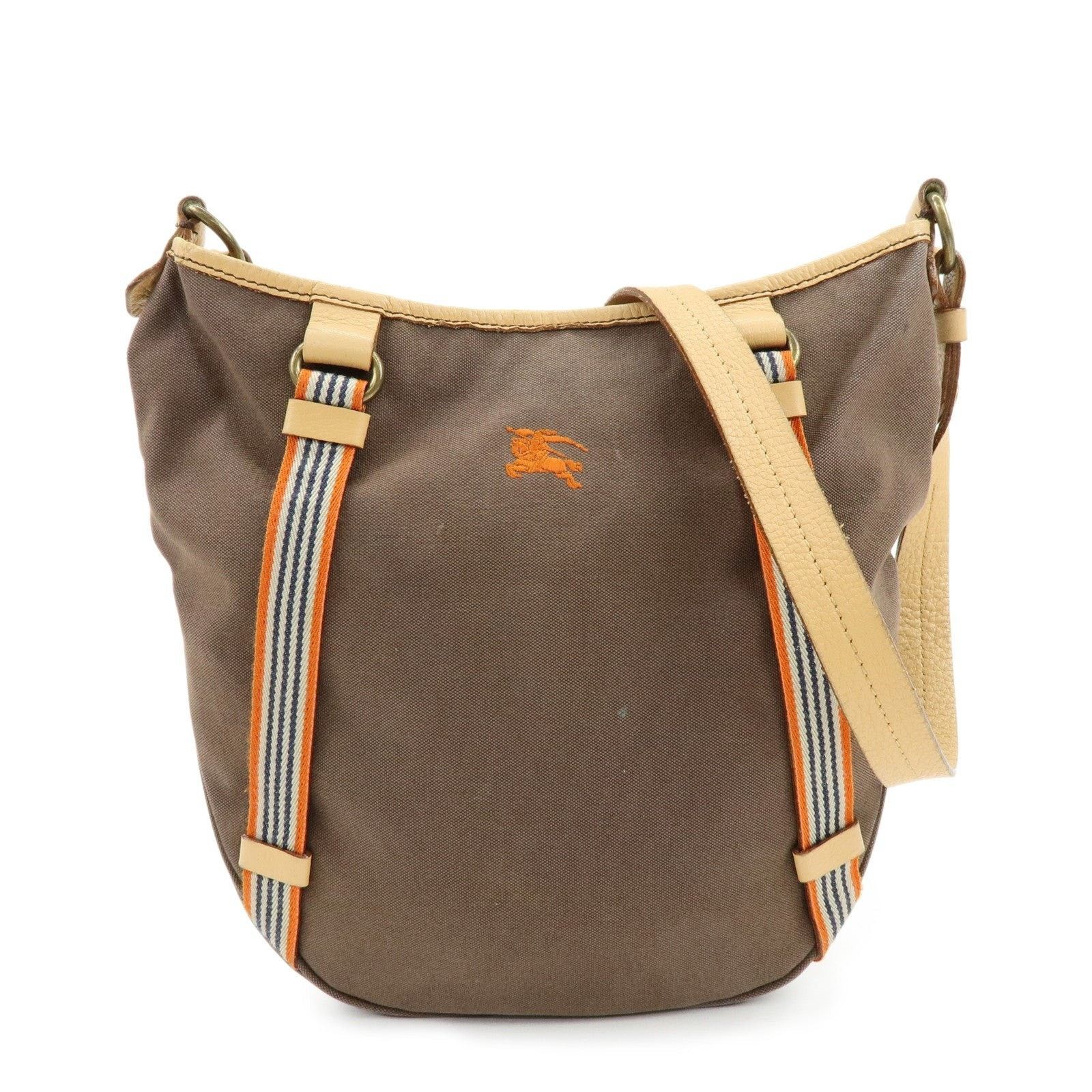 Burberry Burberry Blue Label Canvas Shoulder Bag Brown Size ONE SIZE - 1 Thumbnail