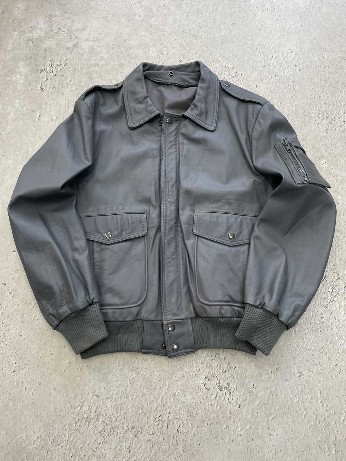 Schott Leather aviation leather jacket schott style retro style y2k Size US M / EU 48-50 / 2 - 1 Thumbnail