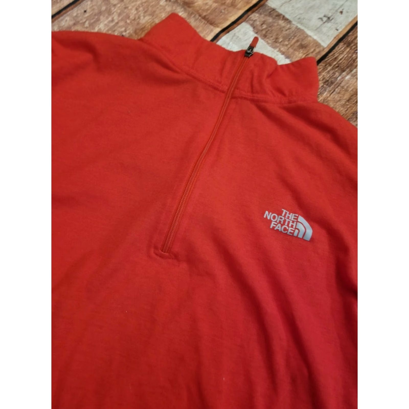 The North Face The North Face Vapor Wick 1/4 Zip Red and Gray Pullover Shirt Mens M Size US M / EU 48-50 / 2 - 4 Thumbnail