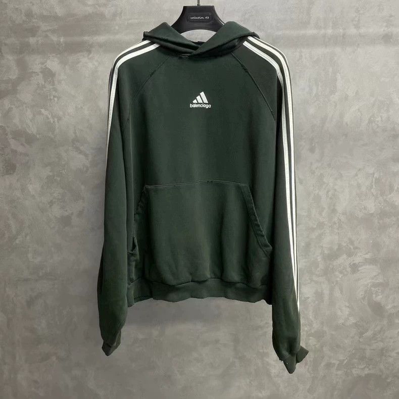 Balenciaga Balenciaga Green Embroidered Logo Hoodie-2506 Size US M / EU 48-50 / 2 - 1 Thumbnail